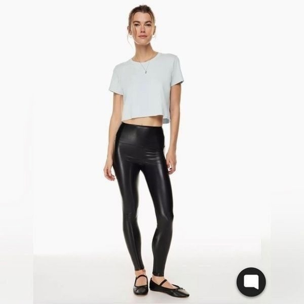 Wilfred Free Daria Black Vegan Leather Leggings XS